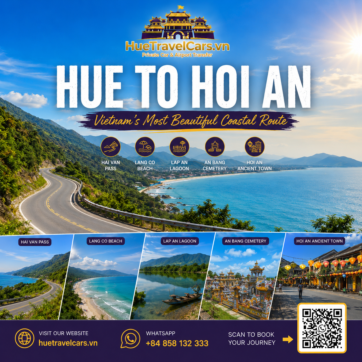 Hue To Hoi An By Private Car