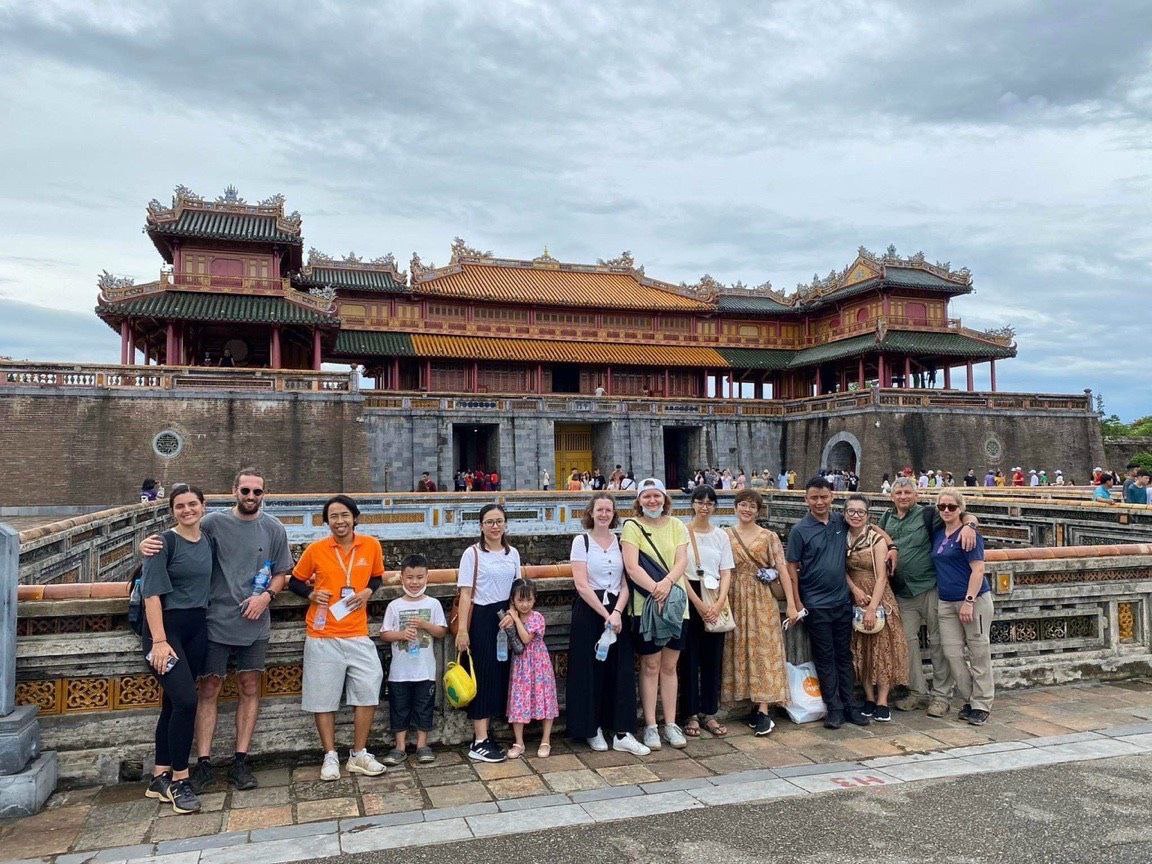 Hue Imperial City Ngo Mon Gate landmark on Hue Sightseeing Tour by Private Car