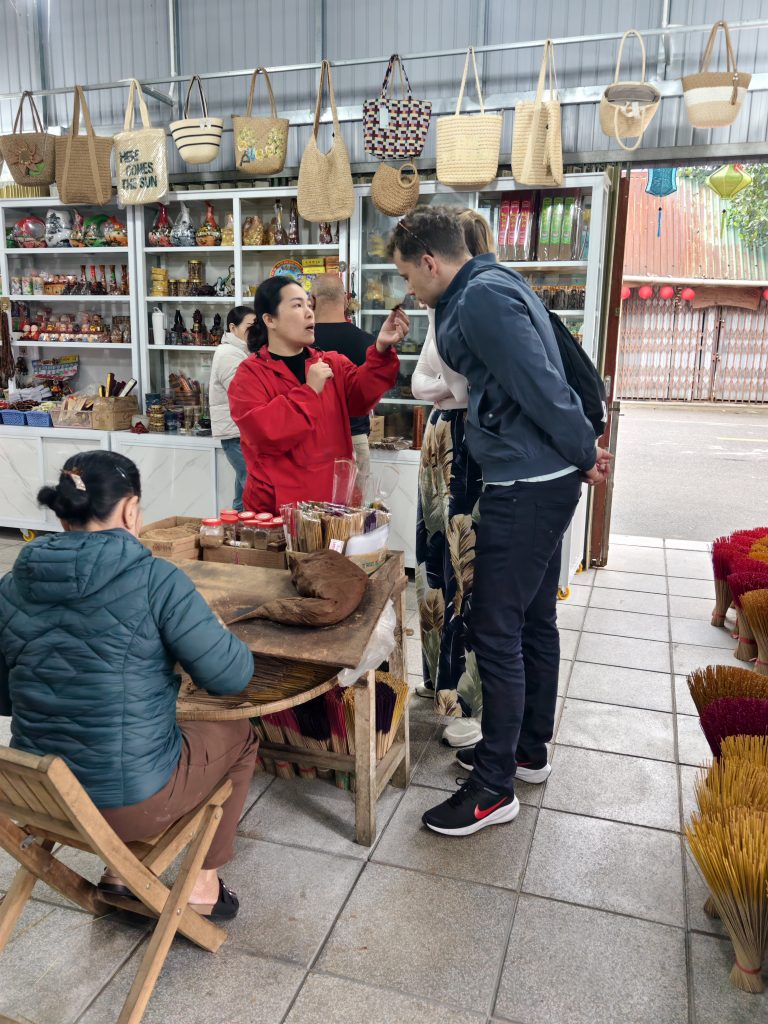 Thuy Xuan incense making village cultural stop on Hue Sightseeing Tour by Private Car