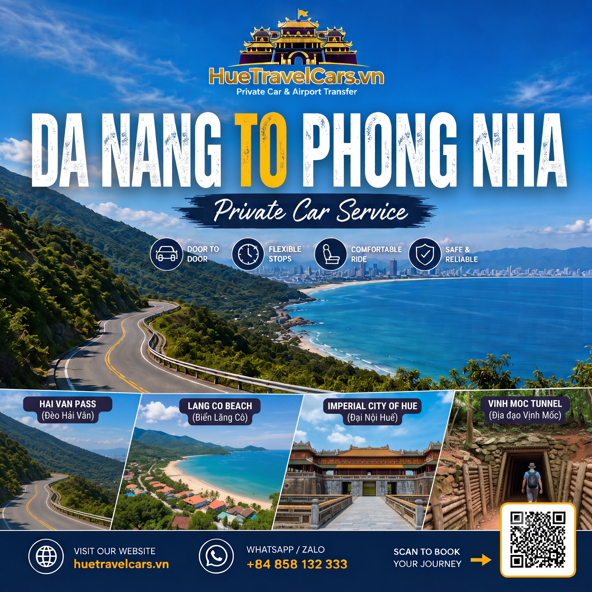 DA NANG TO PHONG NHA PRIVATE CAR - THE ULTIMATE SIGHTSEEING ROAD TRIP